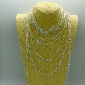 Make a statement with this Fire polished glass bead necklace!